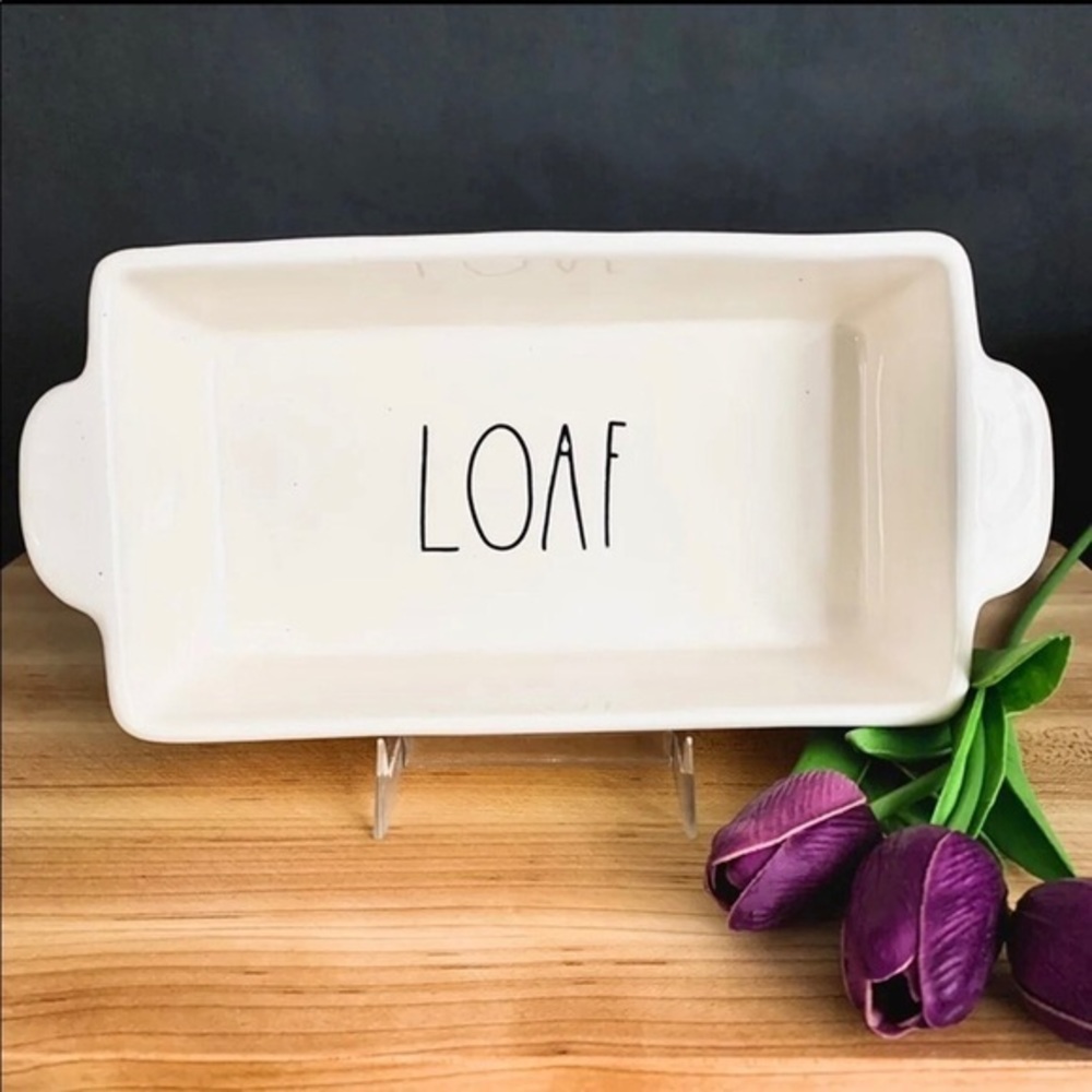 Rae Dunn Loaf Collectors Loaf Pan Large Letters
